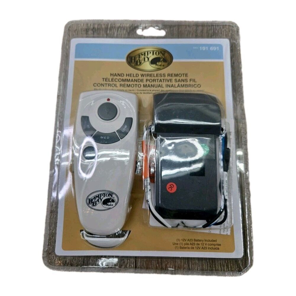 Hampton Bay Ceiling Fan Hand Held Wireless Remote Control New Sealed SKU 191 691